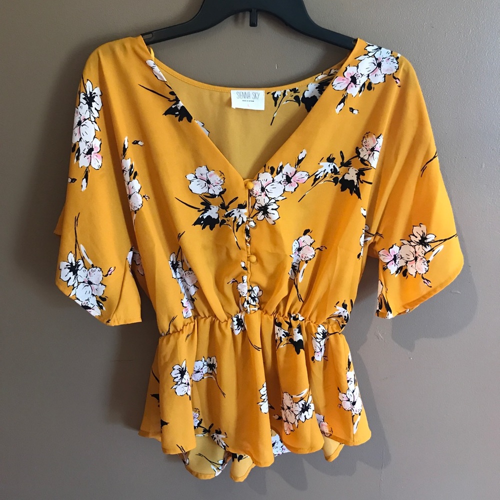 Sienna Sky floral shirt